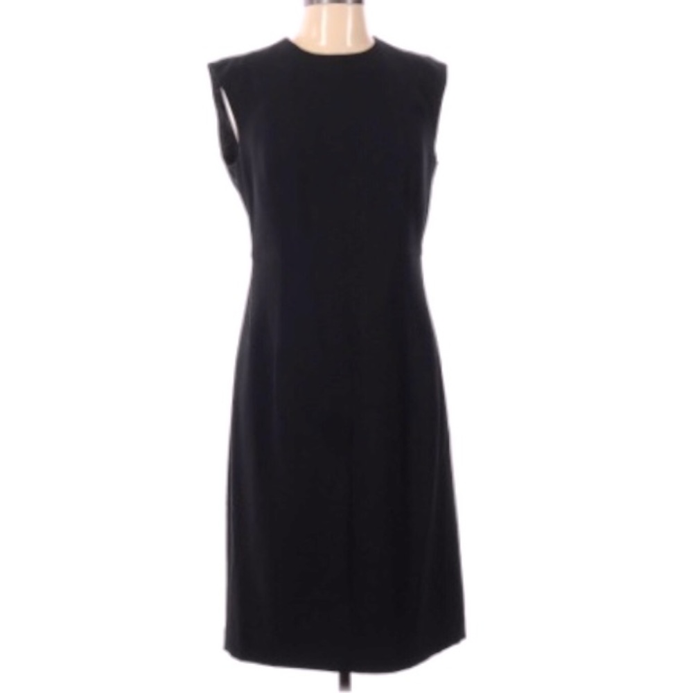 ❤️ LAST CHANCE CK SZ 10 black sheath dress lined sleeveless crew neck work